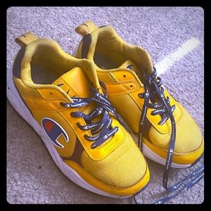 Yellow champion sneakers